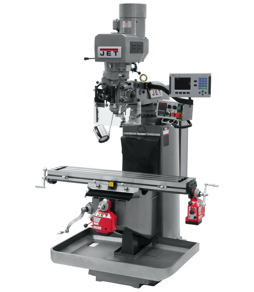 JET JT9-690522 JTM-949EVS Mill With Acu-Rite 203 DRO With X and Y-Axis Powerfeeds