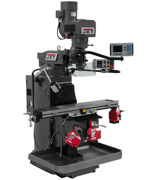 JET JT9-690529 JTM-949EVS Mill With 3-Axis Acu-Rite 203 DRO (Knee) With X, Y and Z-Axis Powerfeeds