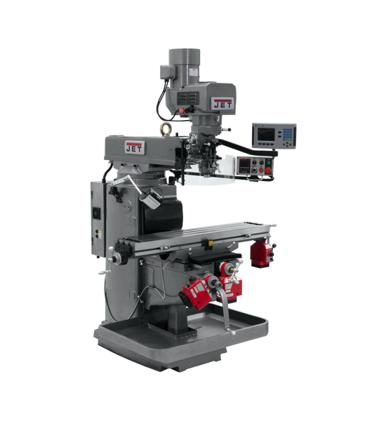 JET JT9-690633 JTM-1050EVS2/230 Mill With 3-Axis Acu-Rite 203 DRO (Quill) With X, Y and Z-Axis Powerfeeds