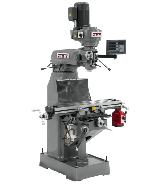 JET JT9-691174 JVM-836-1 Mill With Newall NMS800 DRO With X-Axis Powerfeed