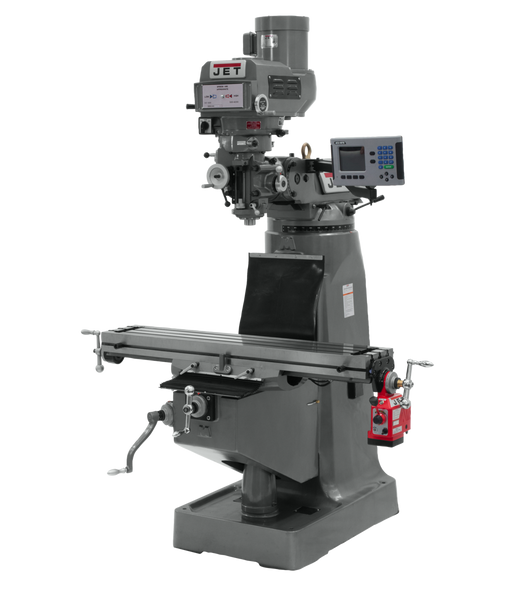 JET JT9-691411 JTM-4VS-1 Mill With 3-Axis ACU-RITE 203 DRO (Knee) With X-Axis Powerfeed