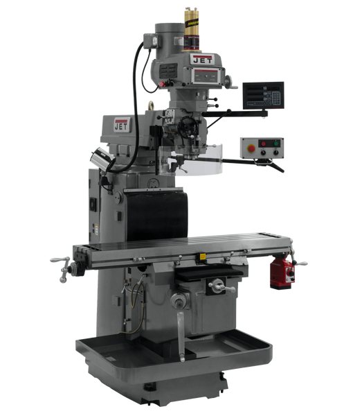 JET JT9-698073 JTM-1254VS With Newall NMS800 3X (K) DRO, X Powerfeed & Air Power Drawbar