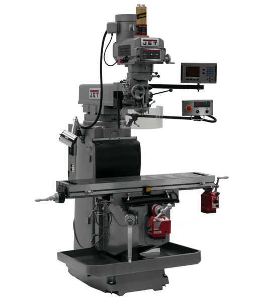JET JT9-698123 JTM-1254RVS With  ACU-RITE 203 3X (Q) DRO,  X & Y  Powerfeeds & Air Power Drawbar