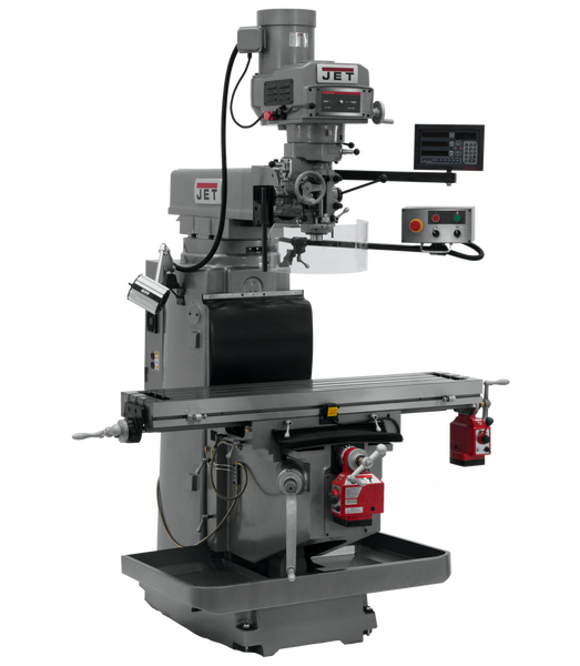 JET JT9-698134 JTM-1254RVS With Newall NMS800 3X (K) DRO,  X & Y Powerfeeds