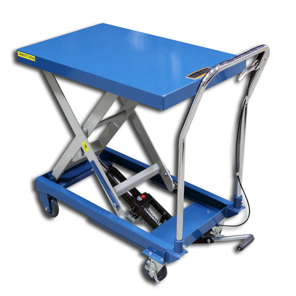 BAILEIGH BA9-1000578 B-Cart; Single Arm Hydraulic Lift Cart, 660 Lb Capacity, 30" Maximum Height, Table Size 32.2" X 20.4"