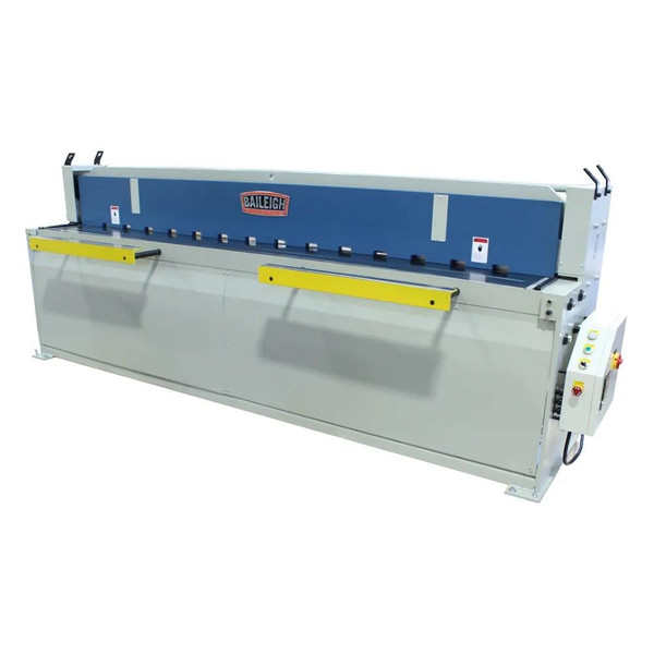 BAILEIGH BA9-1007063 Sh-12010; 220V 3Phase Hydraulic Powered Shear. 120" Length 10 Gauge Mild Steel Capacity
