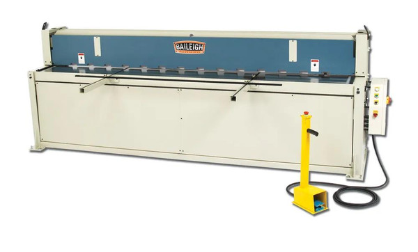 BAILEIGH BA9-1007071 Sh-12014; 220V 3Phase Hydraulic Powered Shear. 120" Length 14 Gauge Mild Steel Capacity