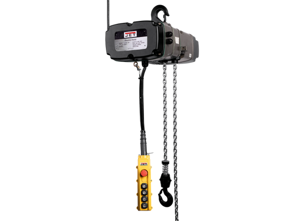 JET JT9-144006K TS100-020 1T Electric Hoist 460V with Trolley & 4 Button Pendant
