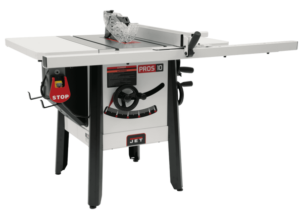 JET JT9-725004K JPS-10 10" Proshop 1.75HP 1PH 115V. 30" Fense System, Steel Wing w/ Riving Knife