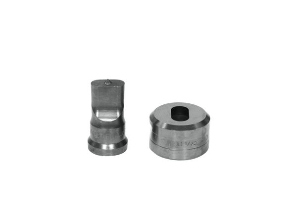 EDWARDS ED9-PDOB1/2X1 1/2X1 Oblong Punch & Die Set With Key-Way