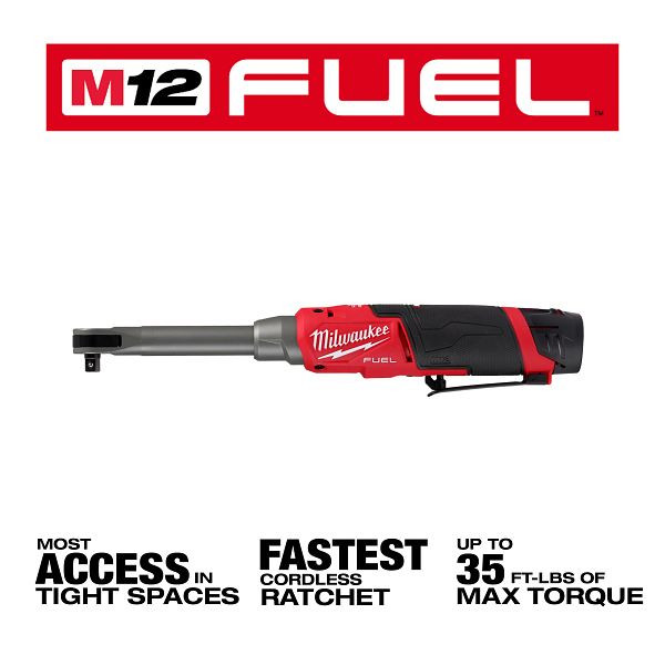 Milwaukee M12 FUEL  3/8" Extended Reach High Speed Ratchet - 2569-20