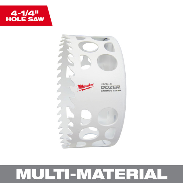 Milwaukee 49-56-0744 4-1/4" HOLE DOZER with Carbide Teeth Hole Saw Milwaukee 49-56-0744 4-1/4" HOLE DOZER with Carbide Teeth Hole Saw