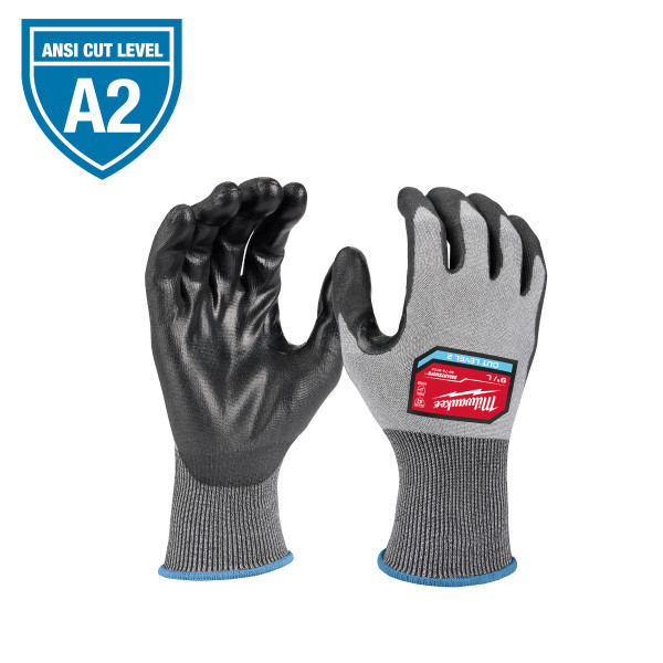 Milwaukee 48-73-8723 Cut Level 2 High Dexterity Polyurethane Dipped Gloves - XL Milwaukee 48-73-8723 Cut Level 2 High Dexterity Polyurethane Dipped Gloves - XL