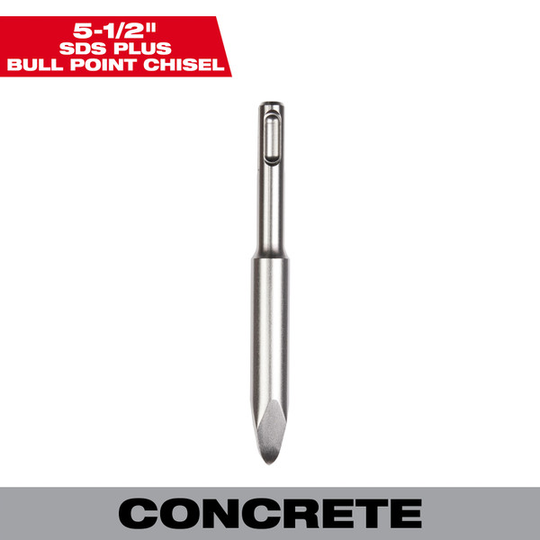 Milwaukee 48-62-6012 SDS PLUS Bull Point Chisel 5 1/2"