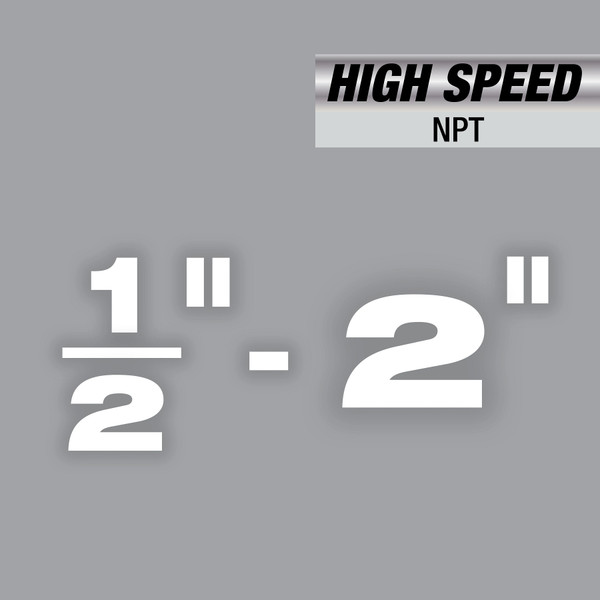 Milwaukee 48-36-1060 1/2"-2" HIGH SPEED NPT Portable Pipe Threading Forged Aluminum Die Head Kit