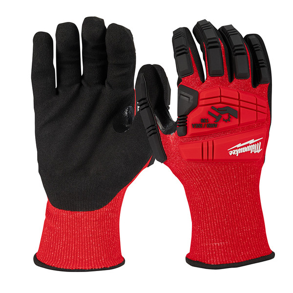 Milwaukee 48-22-8971 Impact Cut Level 3 Nitrile Dipped Gloves - XL Milwaukee 48-22-8971 Impact Cut Level 3 Nitrile Dipped Gloves - XL