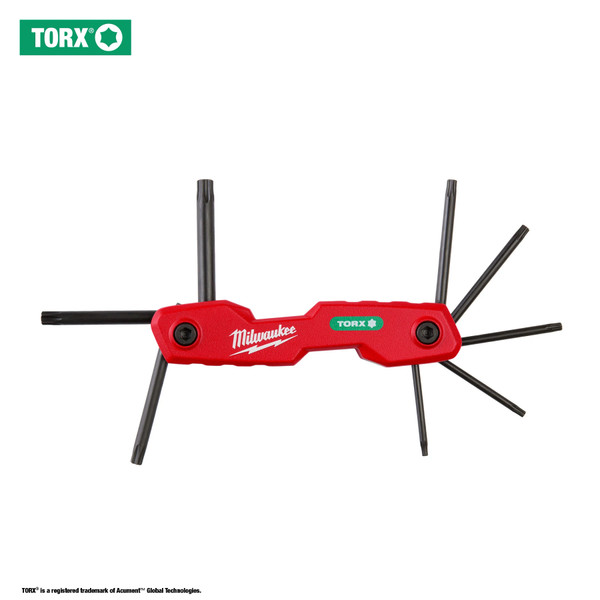 Milwaukee 48-22-2184 8-Key Folding Hex Key Set - Torx