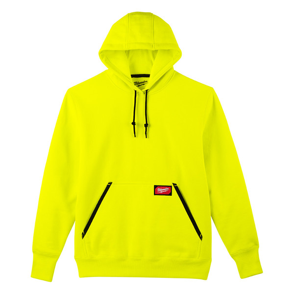 Milwaukee 350HV-XL Heavy Duty Pullover Hoodie - Hi Vis XL