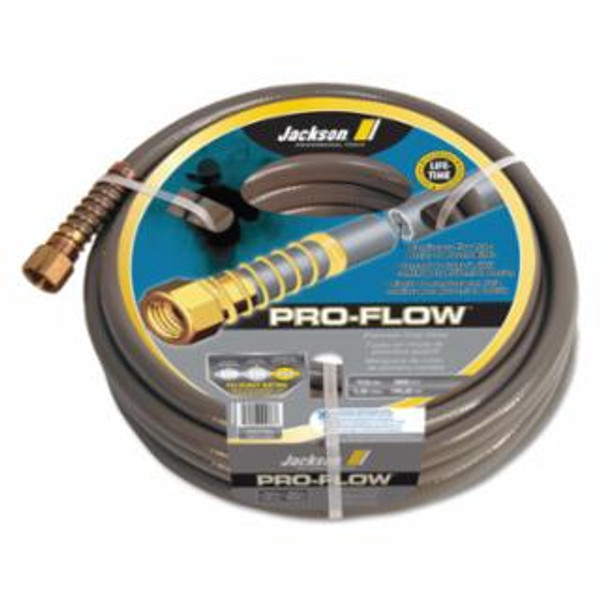 JACKSON PROFESSIONAL TOOLS 5/8"X75' PRO-FLOW COMMERCIAL DUTY GRAY HOSE