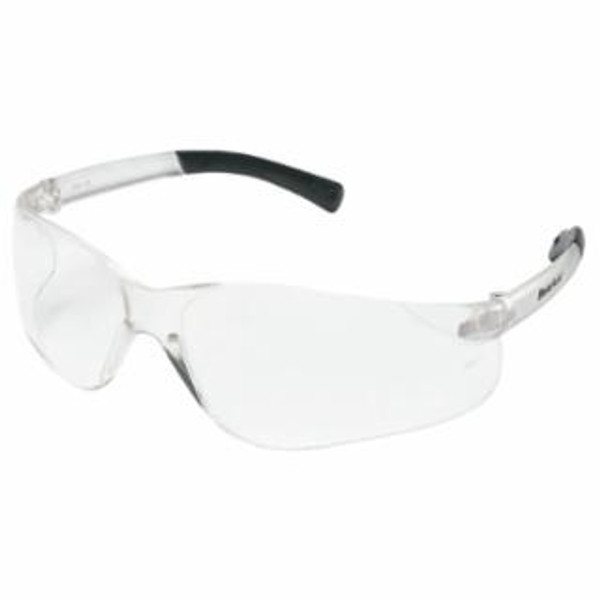 MCR SAFETY BEARKAT CLEAR LENS SAFETY GLASSES BLACK TEMPLE S