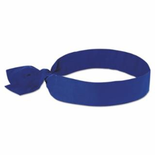 ERGODYNE 6700 BANDANA/HEADBAND -TIE (ONESIZE) SOLID BLUE