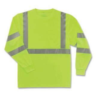 Ergodyne 21703 8391 Glowear Cls 3 L/S Shirt Lime Sz M