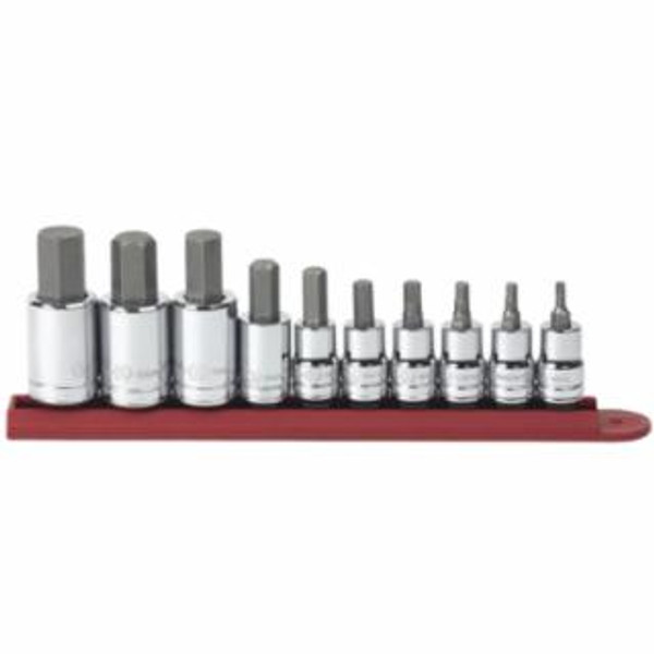 GEARWRENCH 10PC 3/8"& 1/2"DR SAE HEX BIT