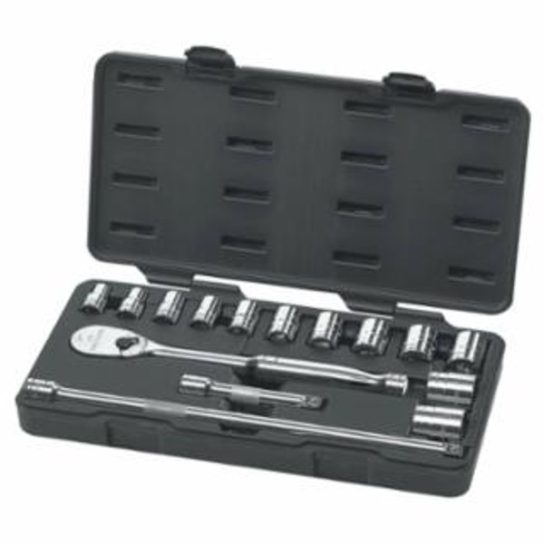 GEARWRENCH 15PC 1/2"DR SAE SKT SET