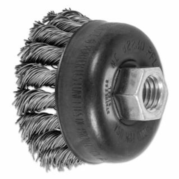 PFERD 2-3/4" KNOT WIRE CUP BRUSH .020 SS WIRE