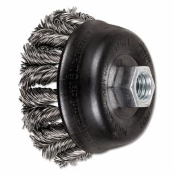 PFERD 3-1/2"COMBITWIST KNOT CUP BRUSH .020 SS WIRE