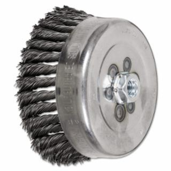 PFERD 6" KNOT WIRE CUP BRUSH .023 WIRE CS 5/8-11