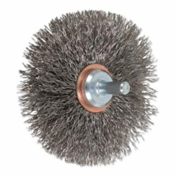 PFERD 3" CRIMPED WIRE WHEEL BRUSH .014 SS WIRE