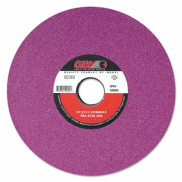 CGW Abrasives 59008 8 x 1/2 x 1-1/4 T1 Ra80-K-V Surface Grinding Wheel, 50 Pack