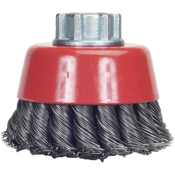 WIRE CUP- KNOT 6"X .023X5/8-11