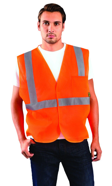 CL 2 VEST-MESH-2"BEAD-H&L-2 POC-3X-O