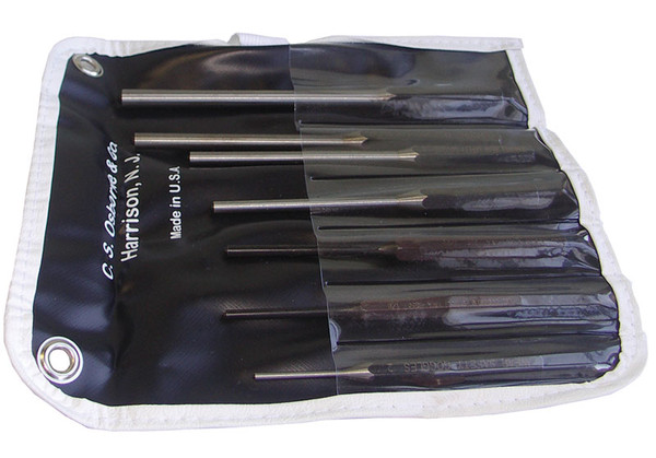 C.S. OSBORNE 7PC ROLL PIN PUNCH SET