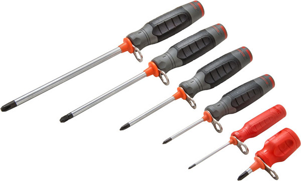 PROTO 6 PC PHILLIPS SCREWDRIVER SET-TETH