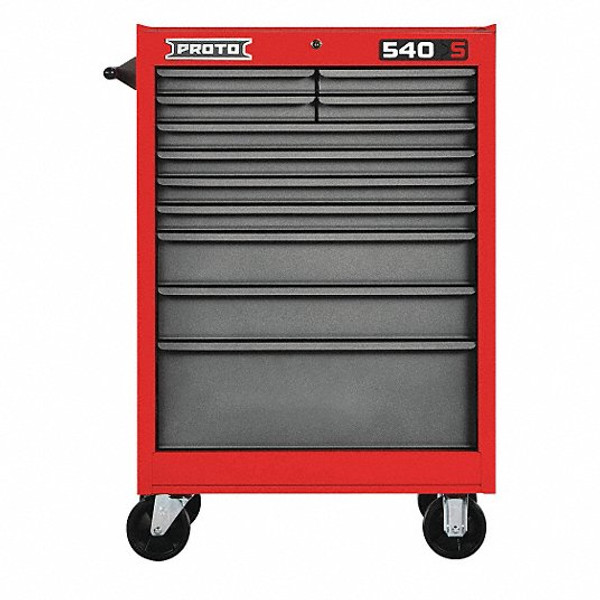 PROTO ROLLER CABINET 27 IN 11DRAWER RED/GREY