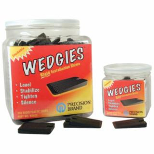 PRECISION BRAND THE WEDGIE - BLACK RIGIDSHIM - 200 PIECES