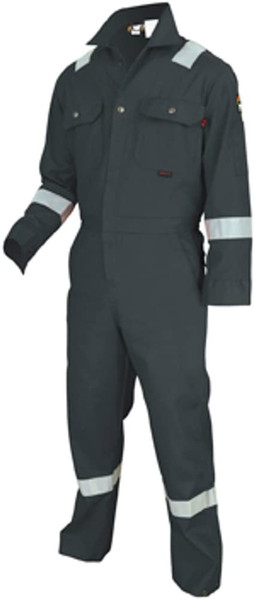 MCR SAFETY DELUXE FR COVERALL  SILVER RT  RED 66T