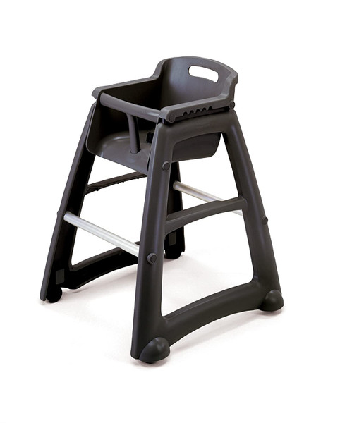 RUBBERMAID COMMERCIAL STURDY CHAIR YOUTH SEATW/O WHEELS BLACK