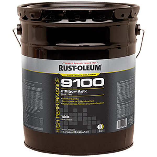 RUST-OLEUM 5 GAL WHITE 9100 SYSTEMHIGH PERFORMANCE DTM EXP