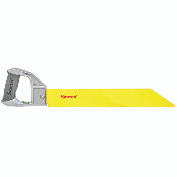 L.S. STARRETT PVC-SAW WITH ALUMINUM HANDLE  LEVEL & 18" BLADE