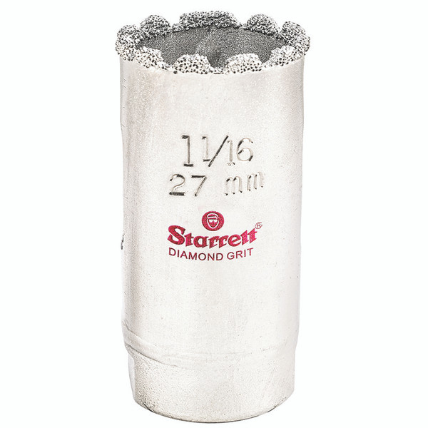 L.S. Starrett KD0116-N Diamond Grit Hole Saw 1-1/16" - 27 mm  Diameter