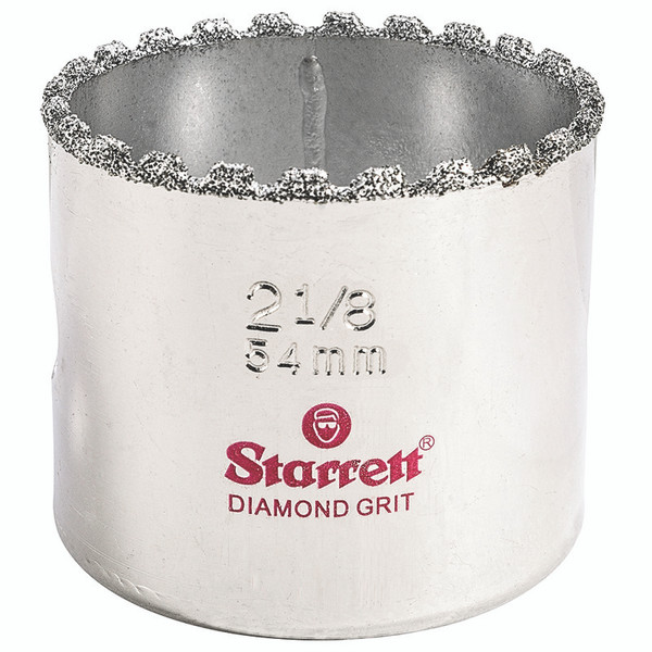 L.S. Starrett KD0218-N Diamond Grit Hole Saw 2-1/8" - 54 mm  Diameter