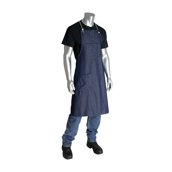 PIP DENIM 2 HIP AND 1 CHESTPOCKET  APRON 28" X 36"