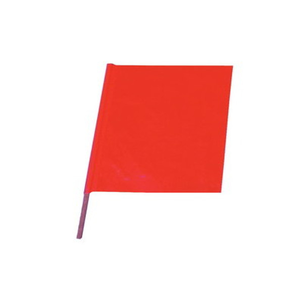 CORTINA ORANGE MESH FLAG 18" W/30" DOWEL