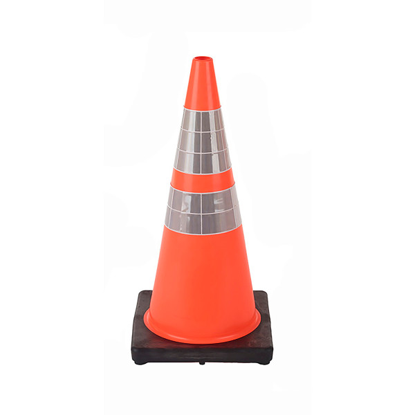 TRAFFIC CONE 28" ORANGE/BLK BASE