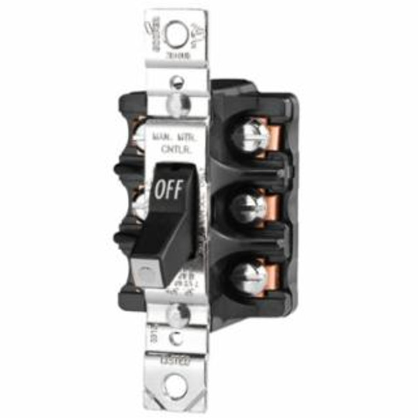 MAN CONT 30A 600VAC 3P ST FRONTWIRE BK