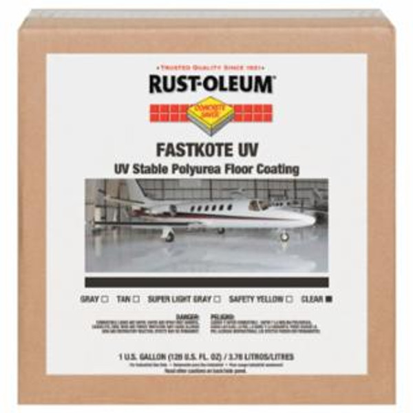 RUST-OLEUM FASTKOTE UV STABLE POLYUREA FLOOR COATING CLEAR